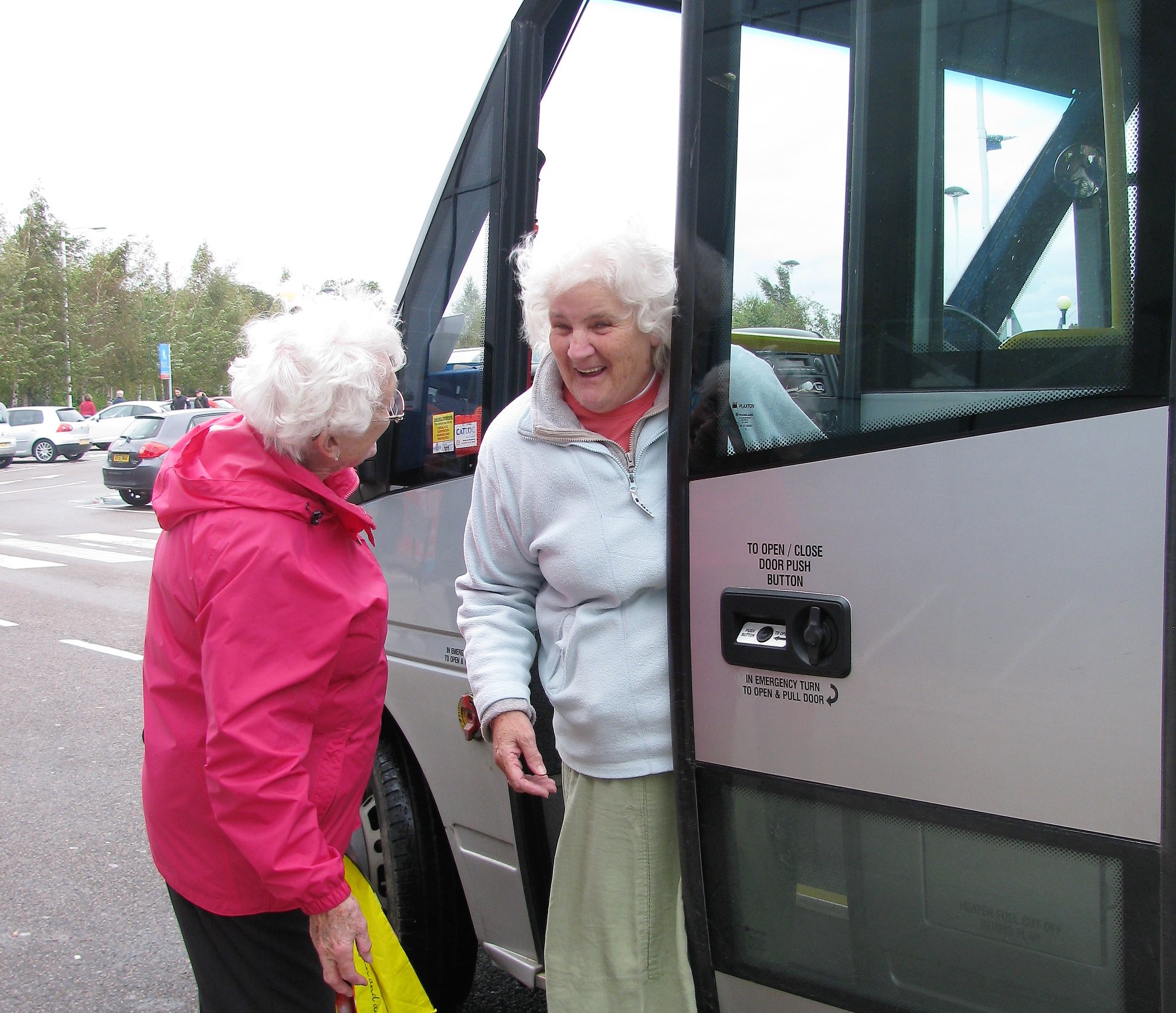 Seniors enjoying a trip